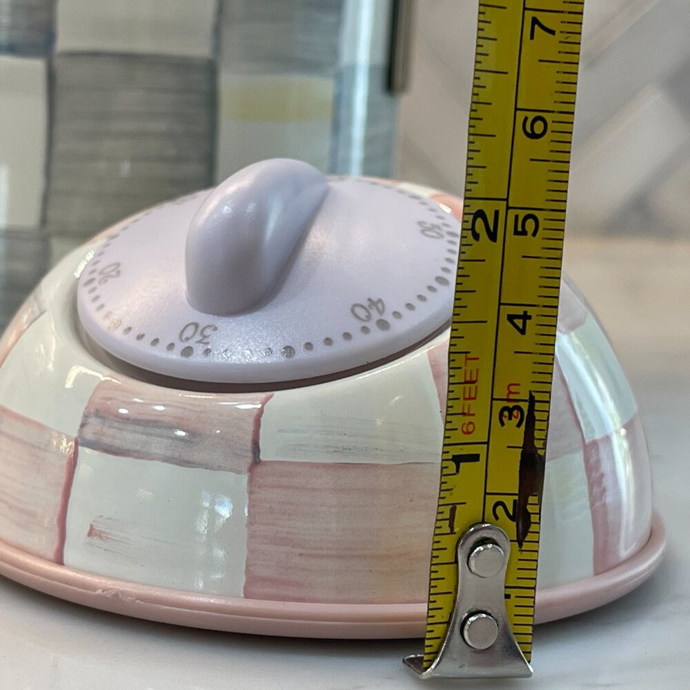 MacKenzie-Childs Rosy Check Kitchen Timer - Picture 10 of 10